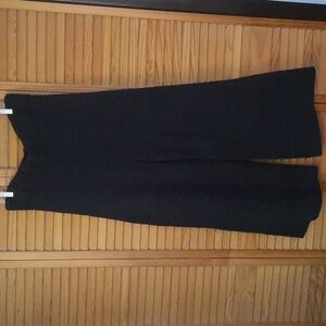Skims Black Elastic Waist Sherpa Wide Leg Lounge Pants Size 4X/5X